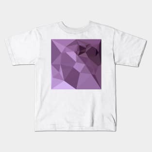 African Violet Abstract Low Polygon Background Kids T-Shirt